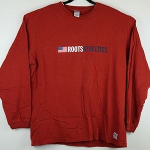 Roots Athletics Men's XL TG Red Long Sleeve Crew